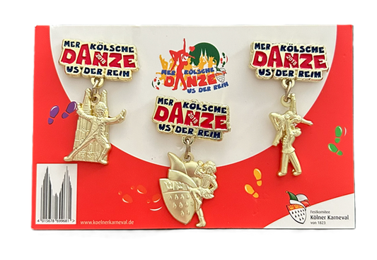 Festabzeichen Kölner Karneval 2018 „ Mer Kölsche danze us der Reih“