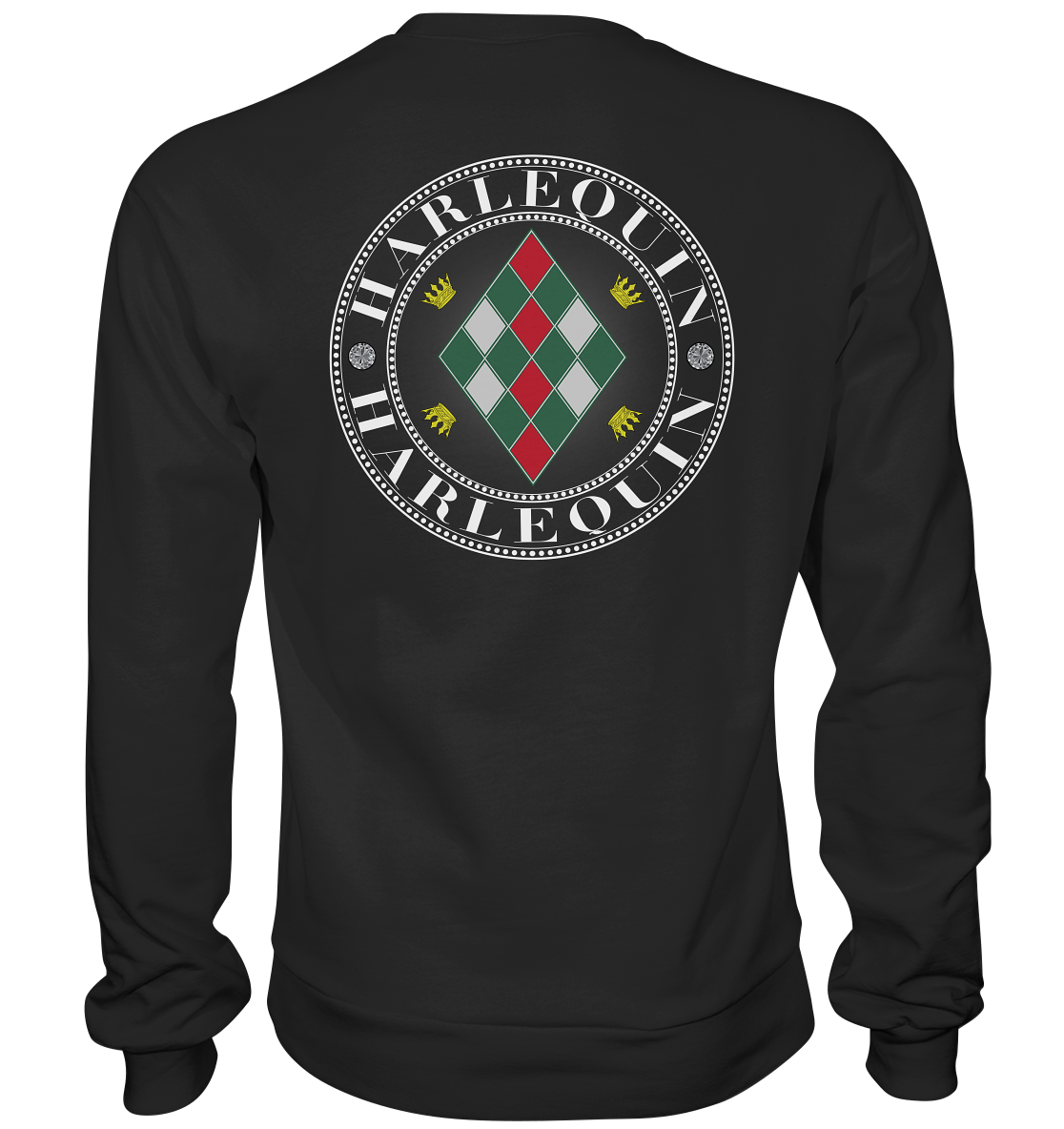 Harlequin Weiß - Basic Sweatshirt