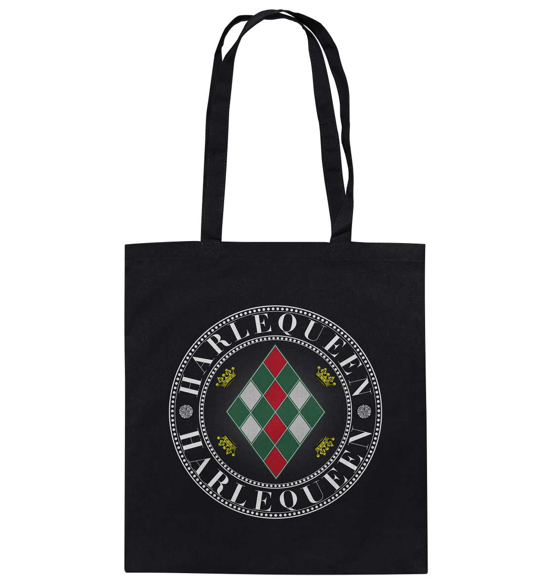 Harlequeen Weiß - Baumwolltasche