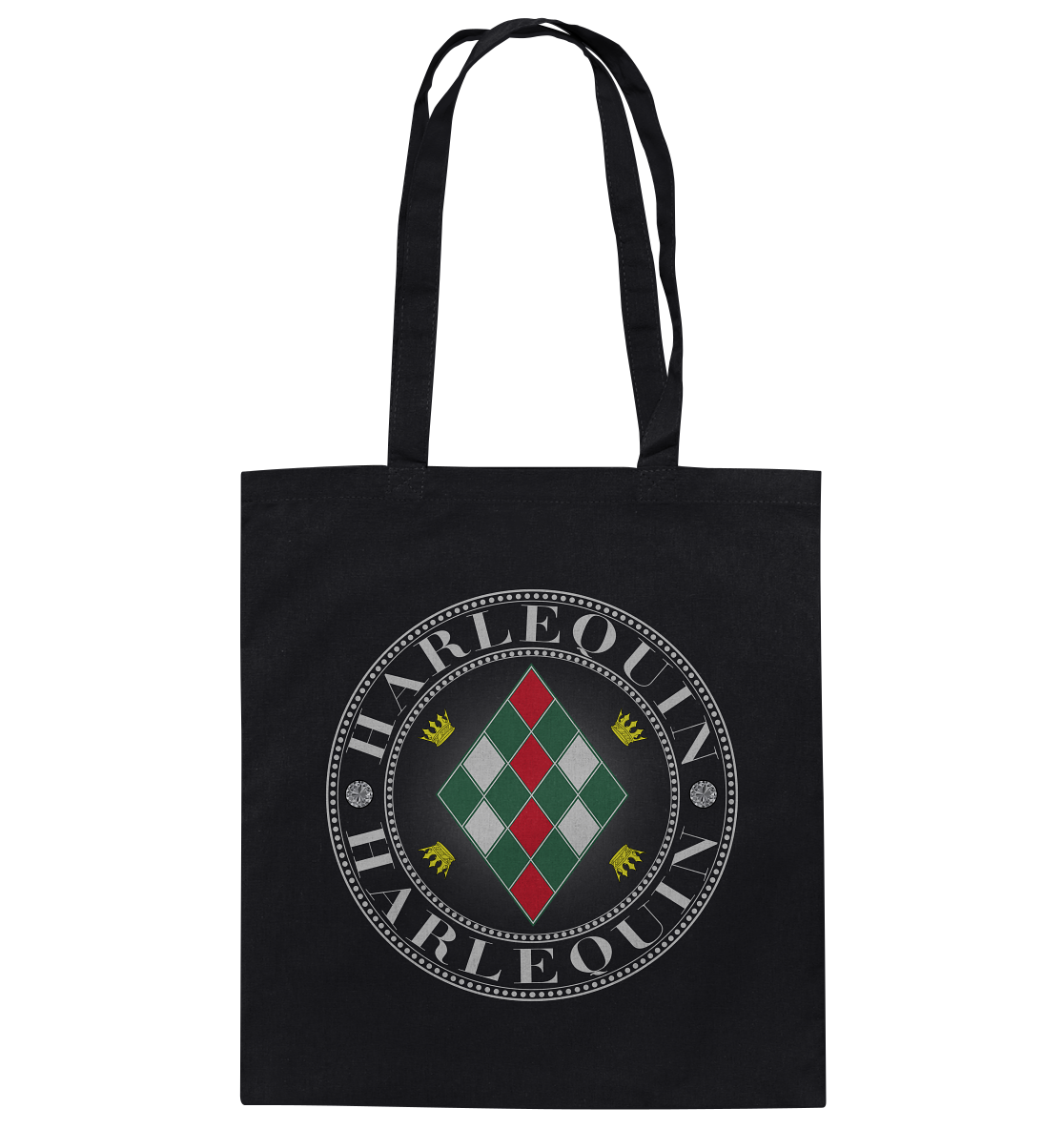 Harlequin Silber - Baumwolltasche