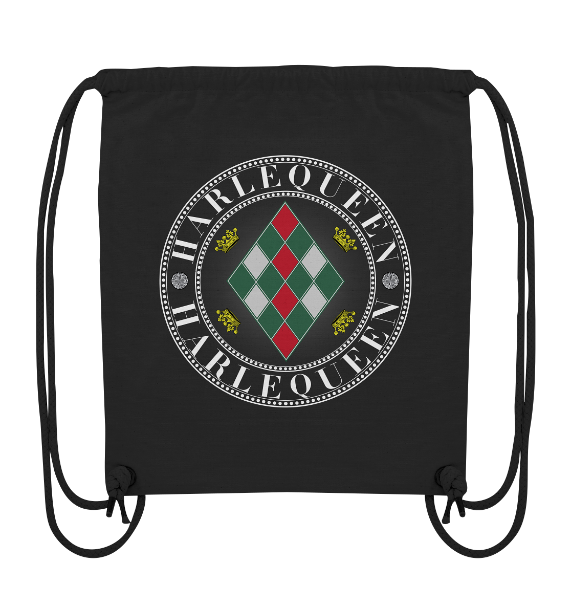 Harlequeen Weiß - Organic Gym-Bag