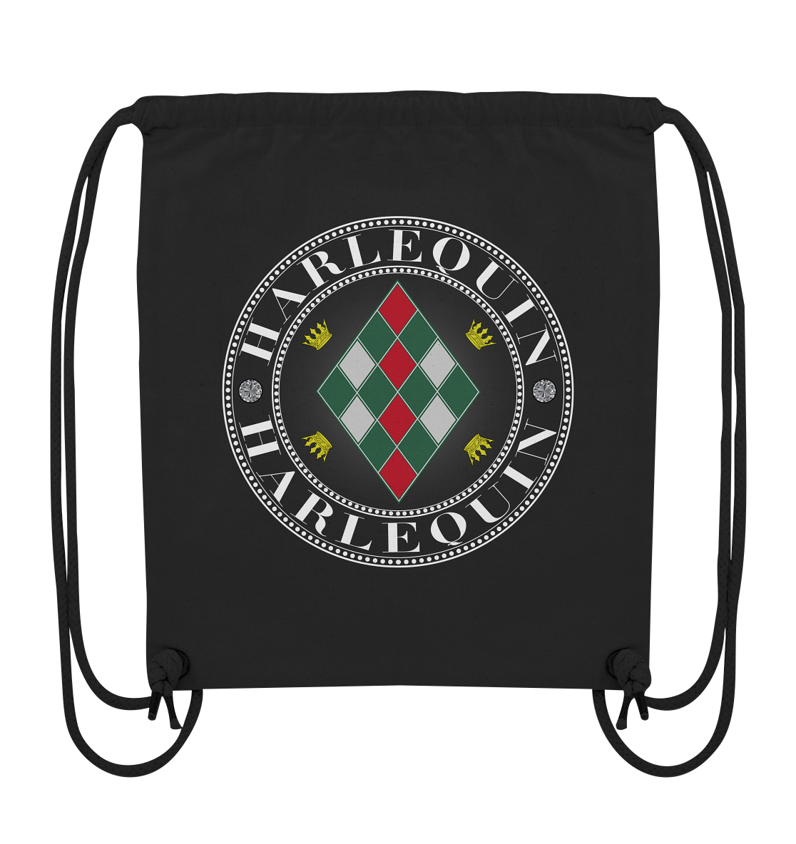 Harlequin Weiß - Organic Gym-Bag