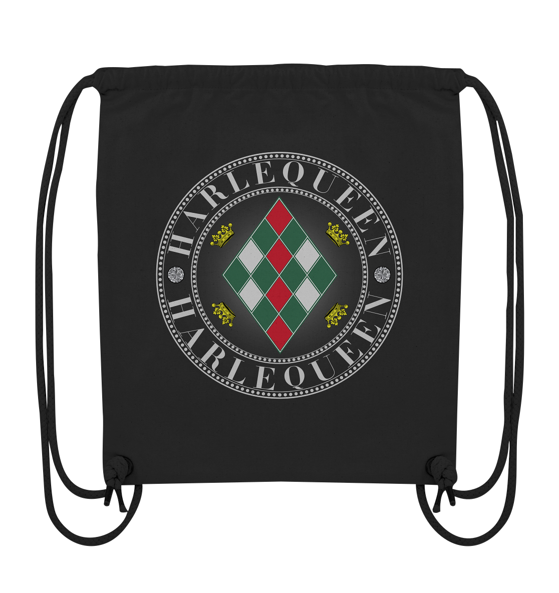 Harlequeen Silber - Organic Gym-Bag