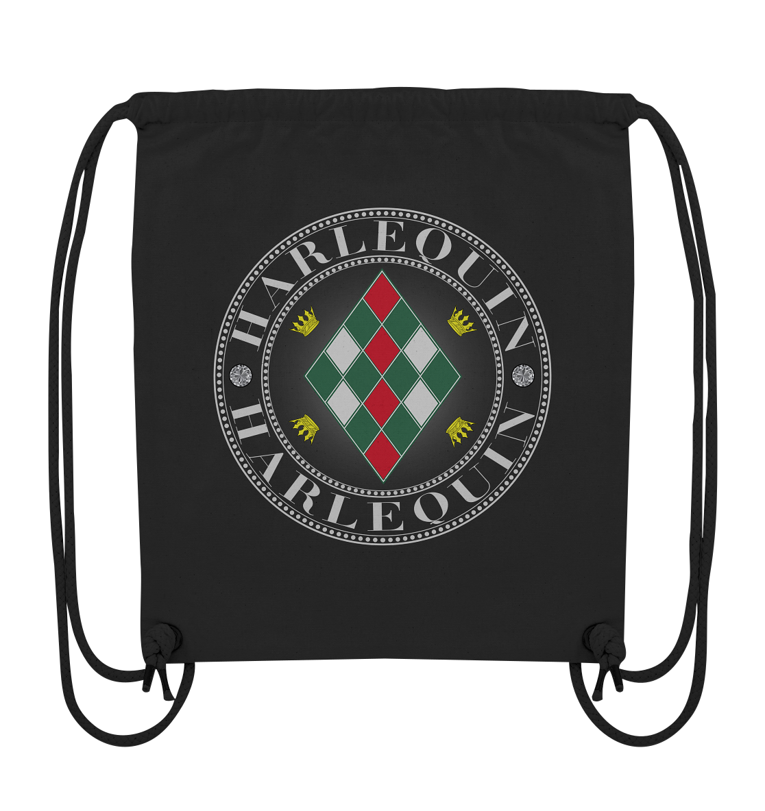 Harlequin Silber - Organic Gym-Bag