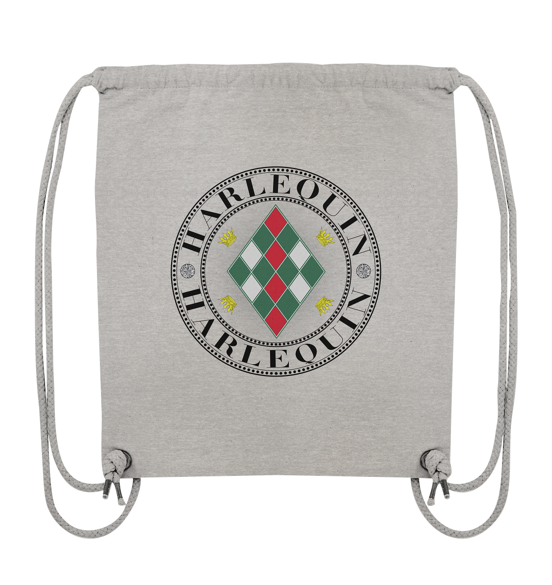 Harlequin Schwarz - Organic Gym-Bag