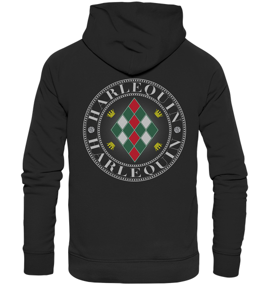 Harlequin Silber - Organic Hoodie