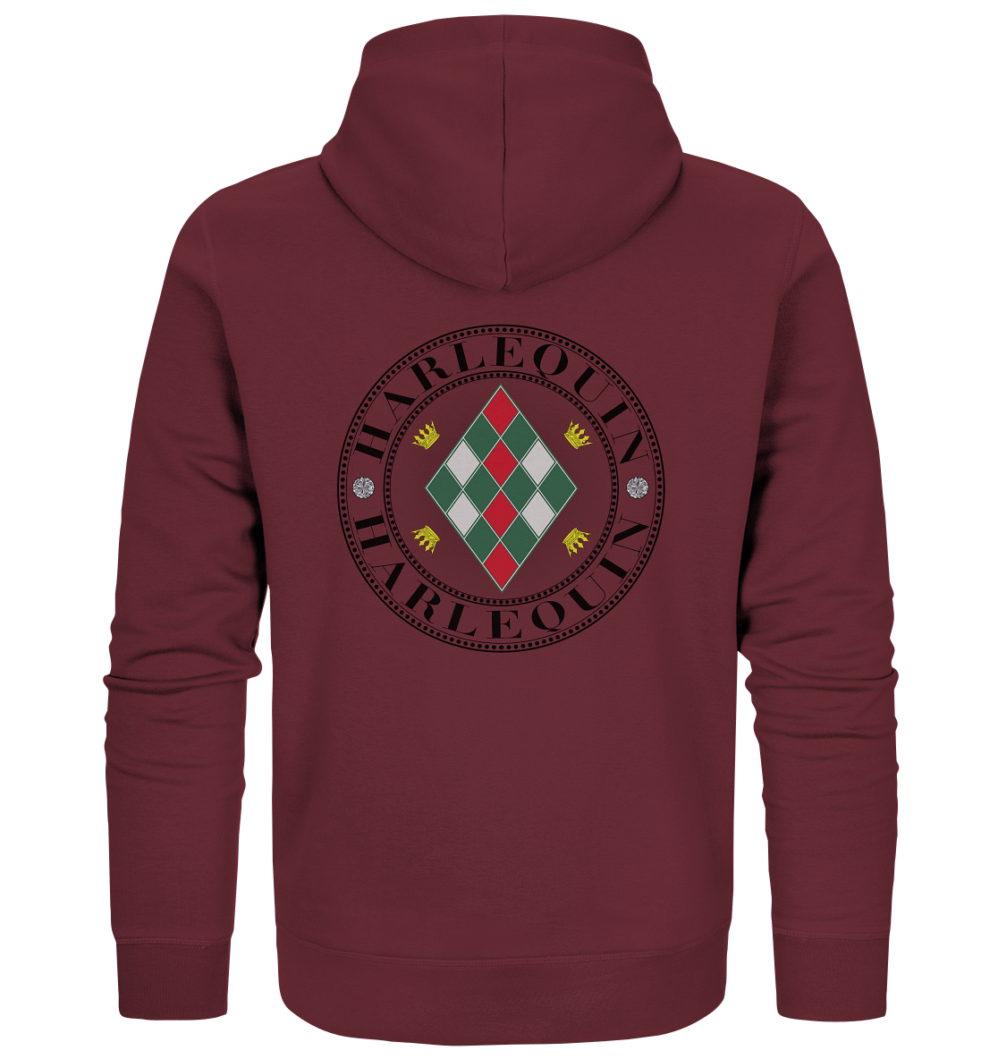 Harlequin Schwarz - Organic Zipper