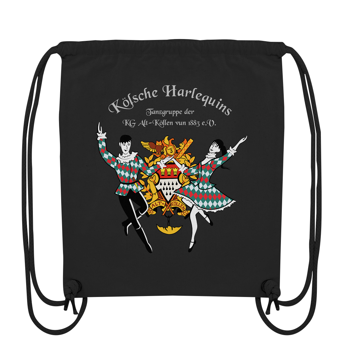 Harlequeen Silber - Organic Gym-Bag