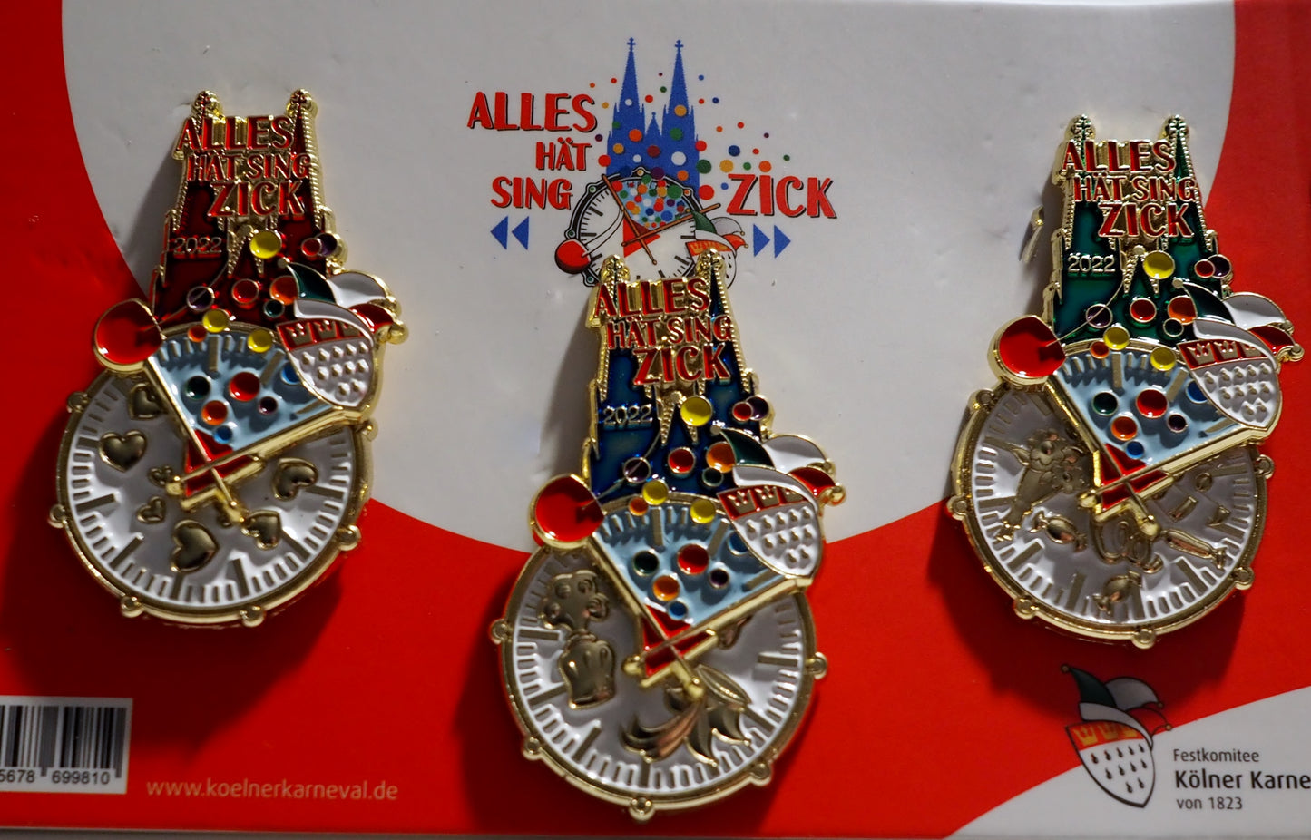 Festabzeichen Kölner Karneval 2022 „ Alles hät sing Zick“