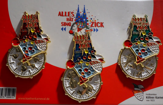 Festabzeichen Kölner Karneval 2022 „ Alles hät sing Zick“