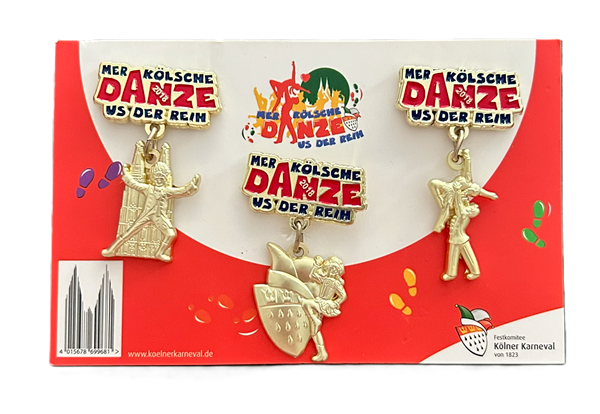 Festabzeichen Kölner Karneval 2018 „ Mer Kölsche danze us der Reih“