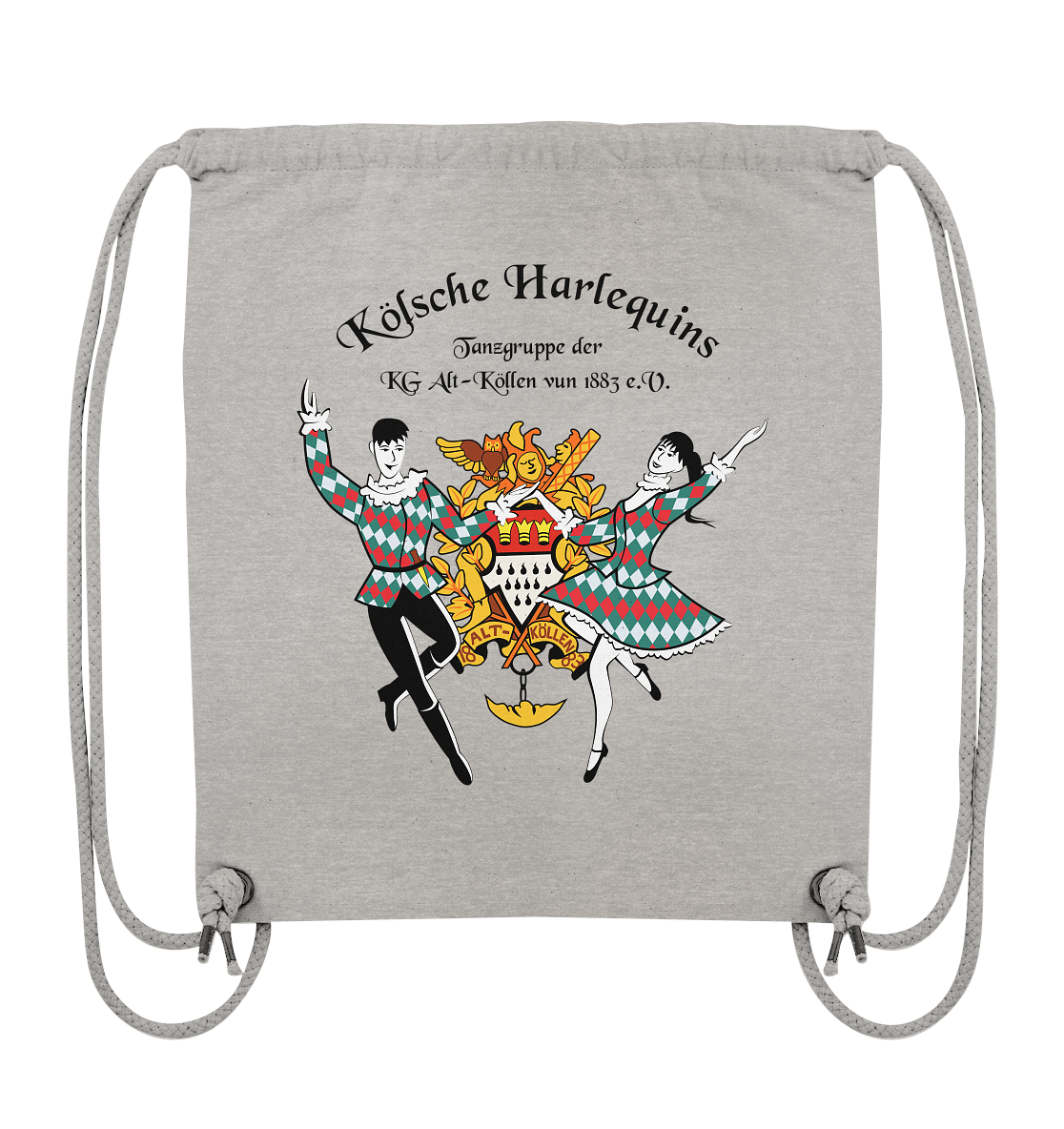 Harlequeen Schwarz - Organic Gym-Bag