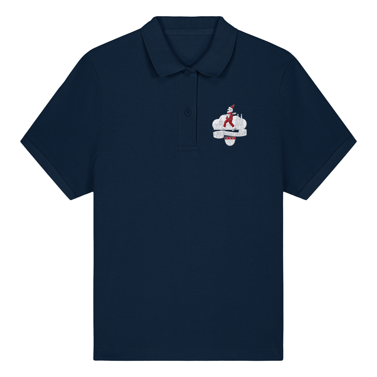 AK  Logo - Womens Organic Fitted Poloshirt